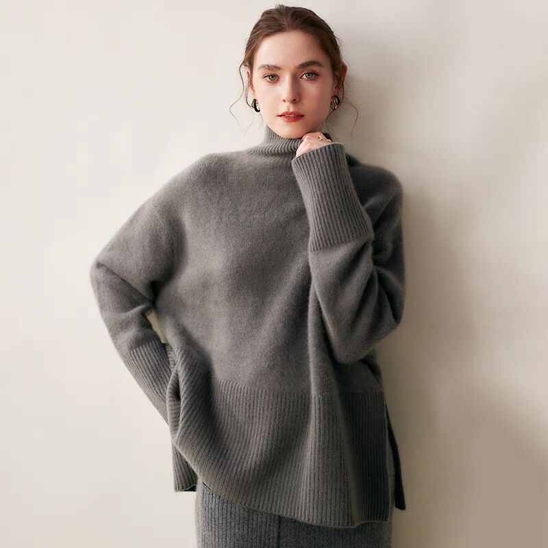 Women's Turtleneck Sweater Loose-fitting Comfortable Sweater