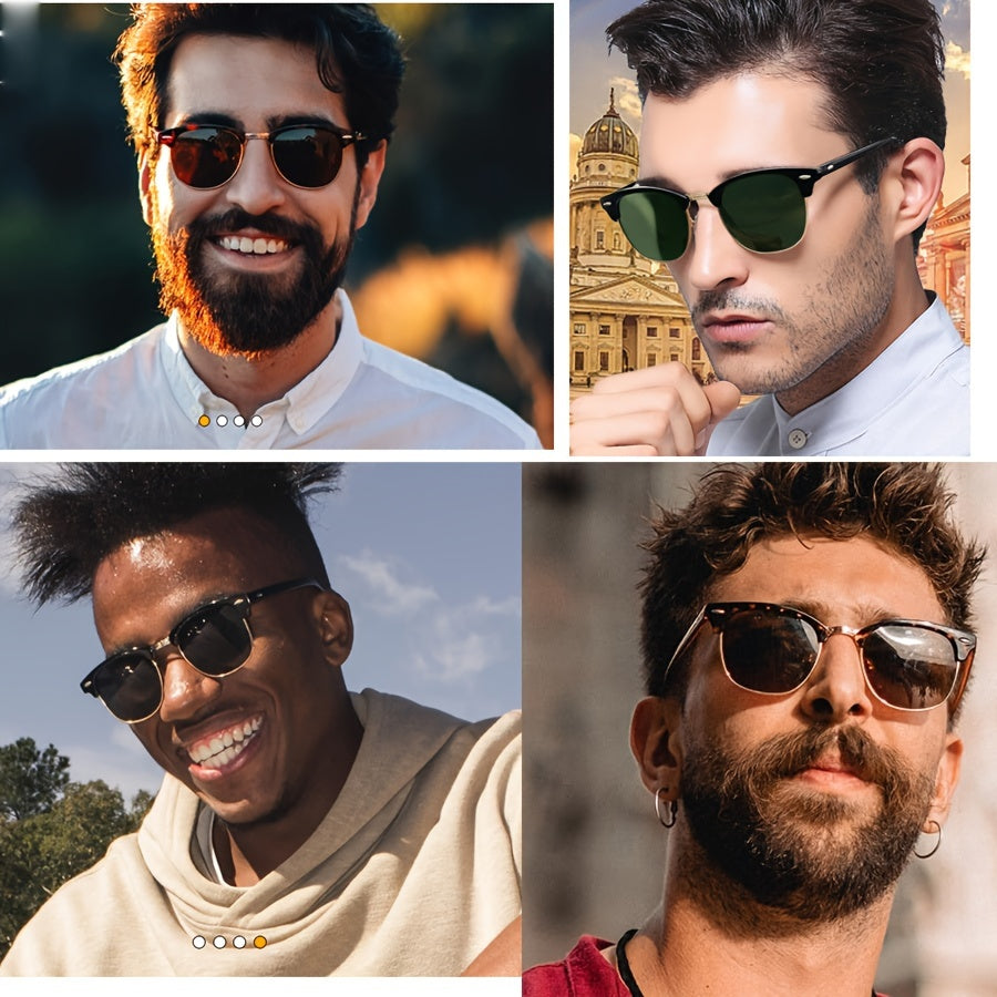 Retro Eyebrow Design Polarized Sunglasses