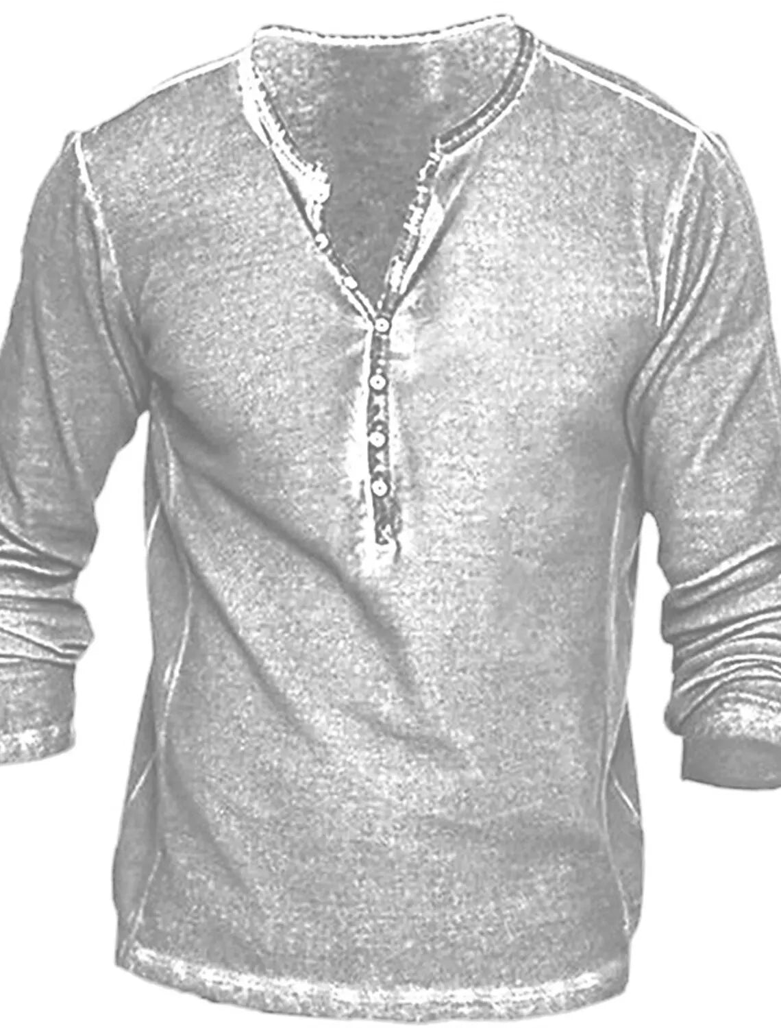 Button-Up V-Neck Vintage Shirt