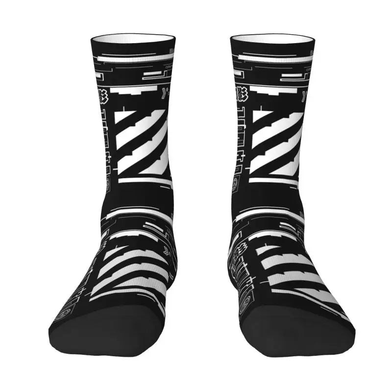 Techwear Cyber Ink Splash Socks